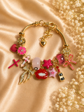 Pretty in Pink Charm Bracelet