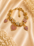 Blush Heart Charm Bracelet