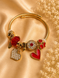 Ruby Romance Charm Bracelet